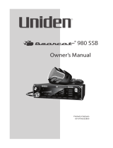 Uniden BEARCAT980 Owner's manual
