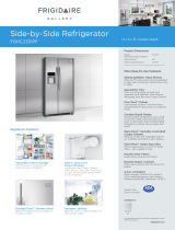 Frigidaire FGHC2331PF Side By Side Refrigerator User manual