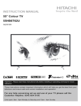 Hitachi 55HB6T62U User manual