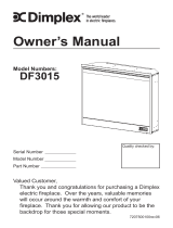 Dimplex MULTIFIRE DF3015 Owner's manual