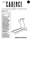 Weslo Cadence 950 User manual