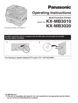 Panasonic KX-MB3010 User manual