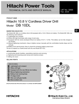 Hitachi DB 10DL Technical Data And Service Manual