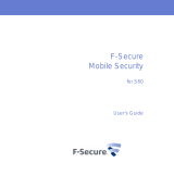 F-SECURE MOBILE SECURITY 6 FOR S60 - User manual