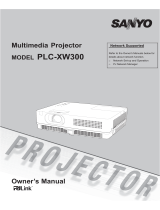 Sanyo PLC-XW300 Owner's manual