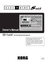 Korg ElecTribe ES-1 MkII User manual
