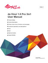 XYZ Printing da Vinci 1.0 Pro 3in1 User manual