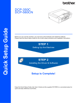 Brother DCP-350C Quick setup guide