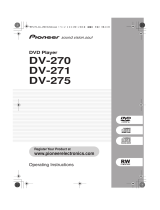 Pioneer DV-275 User manual