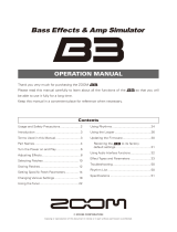Zoom B3 Operating instructions