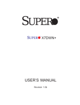 Supermicro X7DWN+ User manual