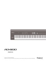 Roland RD-800 Owner's manual