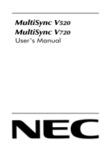 NEC MultiSync® V520 Owner's manual