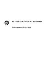 HP EliteBook Folio 1040 G2 Notebook PC Bundle User guide