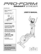 Pro-Form SMART STRIDER User manual