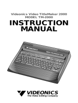 Videonics TM-2000 User manual