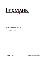 Lexmark X782E Installation guide