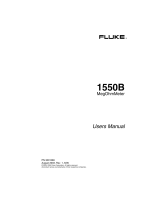 Fluke 1550B User manual