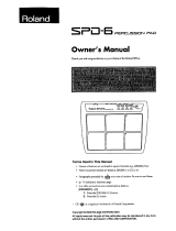 Roland SPD-6 Owner's manual