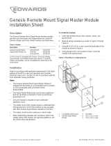 EDWARDS Genesis Remote Mount Signal Master Module Installation guide
