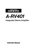 ONKYO A-RV401 User manual