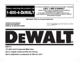 DeWalt DWS713 15 Amp Single-Bevel Compound  Owner's manual