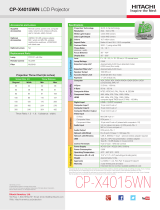 Hitachi CP-X4015WN Quick Manual