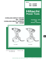 Hitachi WH 12DMR Technical Data And Service Manualice Manual