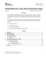 Texas Instruments TMS320C6000 Tools: Vector Table and Boot ROM Creation (Rev. D) Application Note