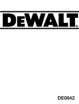 DeWalt DE0842 User manual