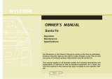 Hyundai Santa Fe Owner's manual