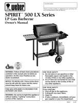 Weber Spirit 520 Skyline LP User manual