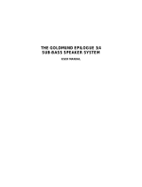 Goldmund EPILOGUE 3 SIGNATURE User manual