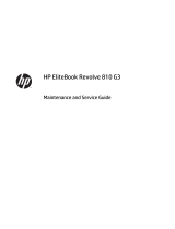 HP EliteBook Revolve 810 G3 Base Model Tablet User guide