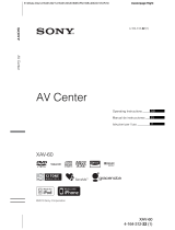 Sony XAV-60 Operating instructions