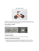 Glide Bikes Mini Glider User manual