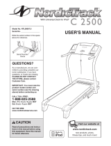 NordicTrack C2500 Treadmill User manual