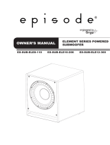 Episode ES-SUB-ELE10-200-MB Owner's manual