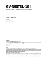 Gigabyte GV-N98TSL-1GI User manual