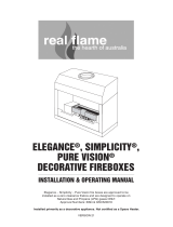 Real Flame ELEGANCE 1800 Installation & Operating Manual