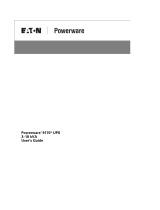 Eaton Powerware 9170+ User manual