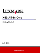 Lexmark X63 Quick setup guide
