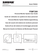 Shure PSM200 Personal Monitor System User manual