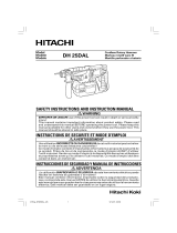 Hitachi DH25DAL User manual