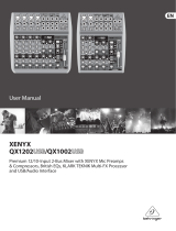 Behringer Xenyx QX1202 User manual