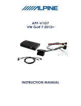Alpine APF-V1G7 User manual