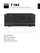 NAD T 785 User manual