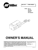 Miller RFC-14 Owner's manual