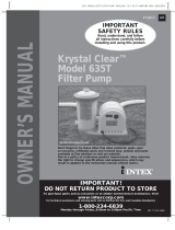 Intex Krystal Clear 633T Owner's manual