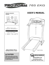 Pro-Form 760 EKG User manual